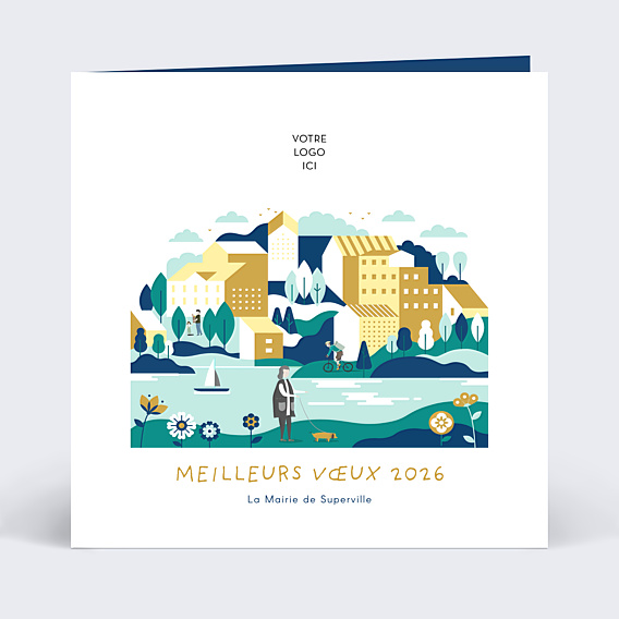 Carte de Voeux Entreprise Dynamisme de la Ville