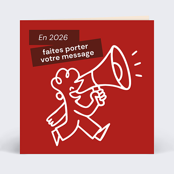 Carte de Voeux Entreprise Porter votre message