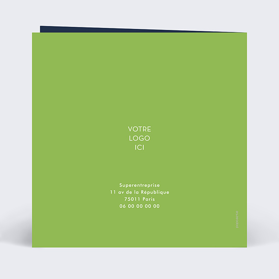 Carte de vœux entreprise Embrasser l'Avenir Verso