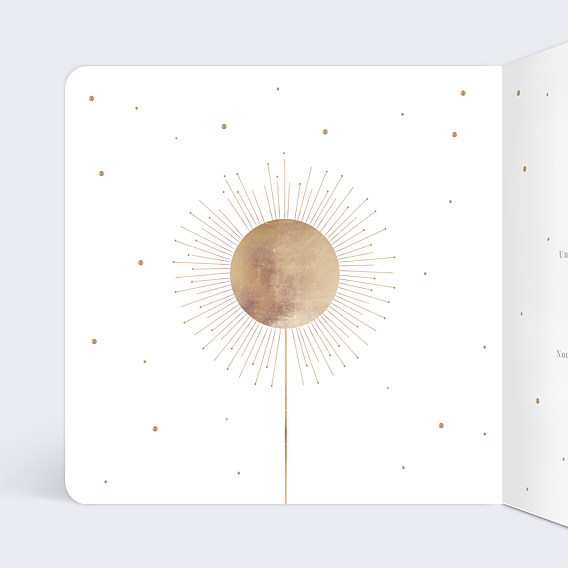 Carte de vœux entreprise Légèreté Florale Intérieur Gauche