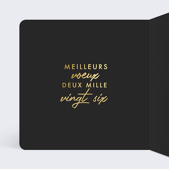 Carte de vœux entreprise Inspiration Intérieur Gauche