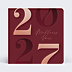 Carte de Voeux Entreprise Burgundy classic