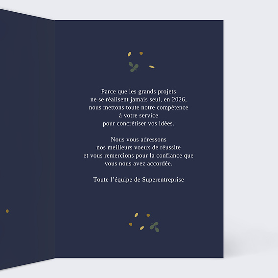 Carte de Voeux Entreprise Suspension décorative