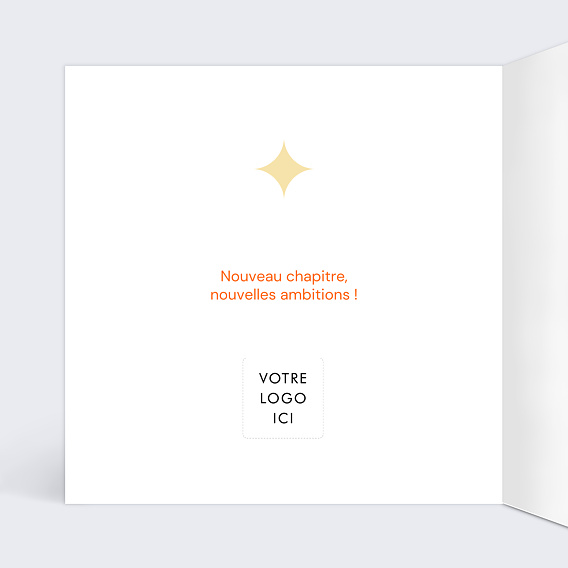 Carte de vœux entreprise Vœux Holistique Intérieur Gauche