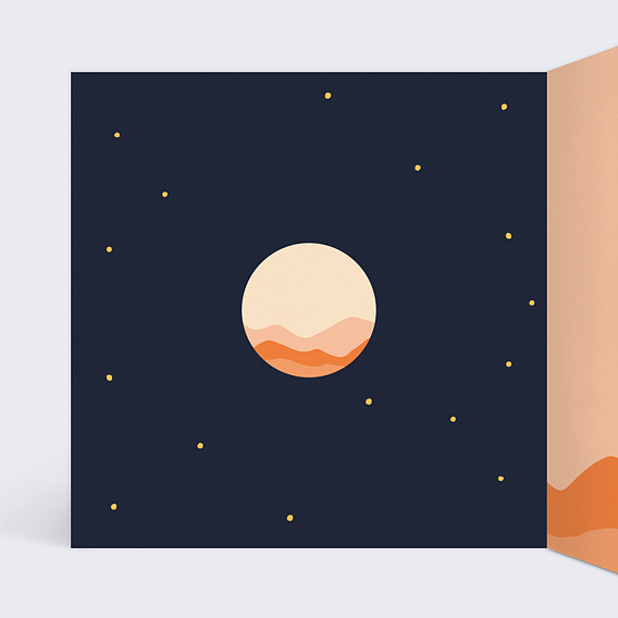 Carte de vœux entreprise Directions Intérieur Gauche