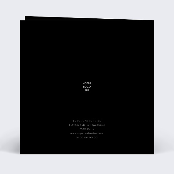 Carte de vœux entreprise Molécule Verso