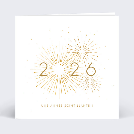 Carte de vœux entreprise Voeux festifs Recto