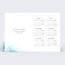 Carte de vœux entreprise Océan Calendrier Verso