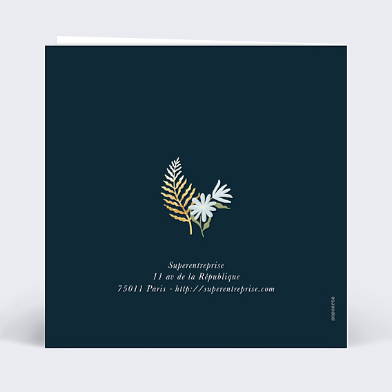 Carte de Voeux Entreprise Année Florissante