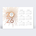 Carte de Voeux Entreprise Logo Calendrier