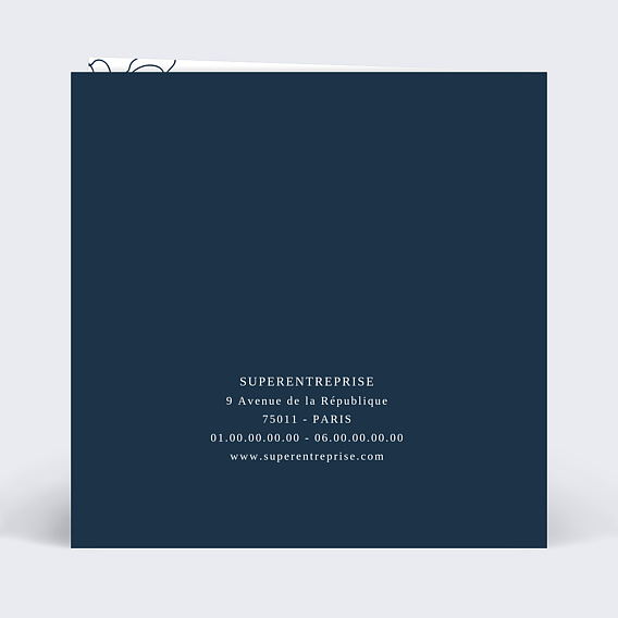 Carte de vœux entreprise Citation Frida Kahlo Verso