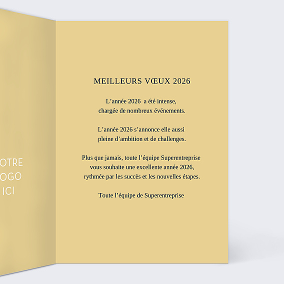 Carte de Voeux Entreprise Que Justice Soit Fête