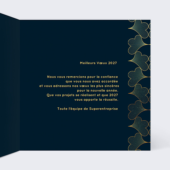 Carte de Voeux Entreprise Pagne