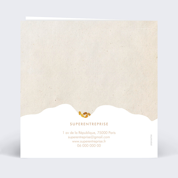 Carte de vœux entreprise Graines Du Succès Verso