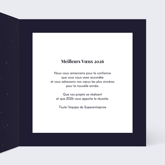 Carte de vœux entreprise Montagnes Russes Intérieur Droit