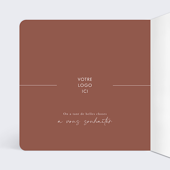 Carte de Voeux Entreprise Signature Élégante