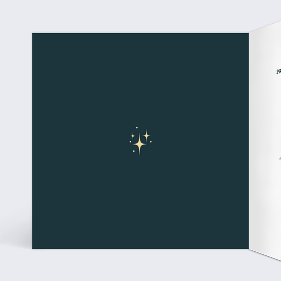 Carte de vœux entreprise Ligne de Code Intérieur Gauche