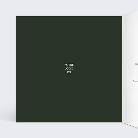 Carte de vœux entreprise Couleur de l'Année Intérieur Gauche