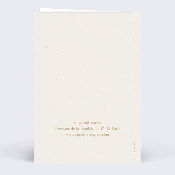 Carte de Voeux Entreprise Traversant