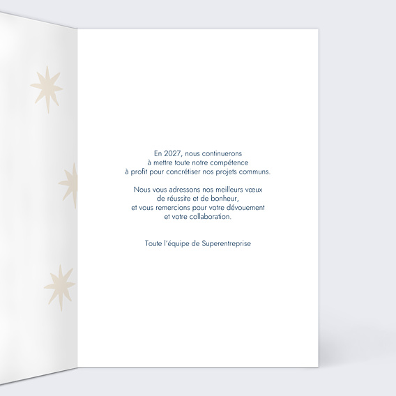 Carte de Voeux Entreprise Cosmic