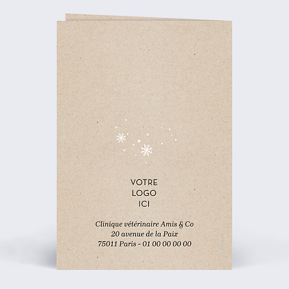 Carte de Voeux Entreprise Animaux vétérinaire