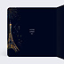 Carte de vœux entreprise Tour Eiffel Intérieur Gauche