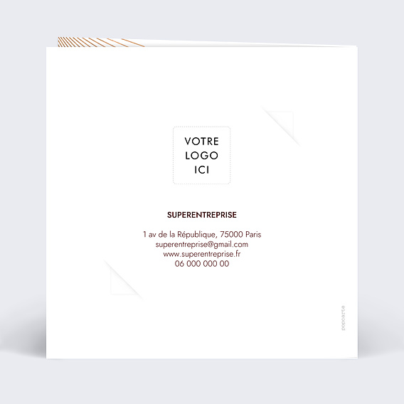 Carte de Voeux Entreprise Logo avec graines
