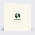 Carte de vœux entreprise Ecologie humaine avec graines Verso