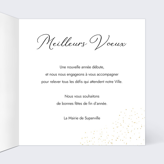 Carte de Voeux Entreprise Ville Mairie
