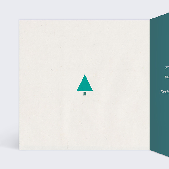 Carte de vœux entreprise Année à Part Intérieur Gauche