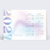 Carte de Voeux Entreprise Calendrier glitch