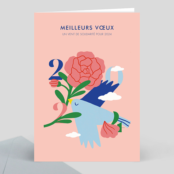 Carte de Voeux Entreprise Solidarité - Médecins Du Monde x Piment Martin x Popcarte