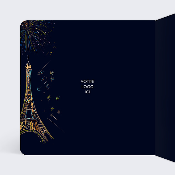 Carte de Voeux Entreprise Tour Eiffel