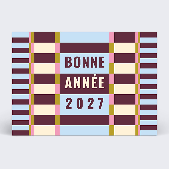 Carte de vœux entreprise Bold stripes