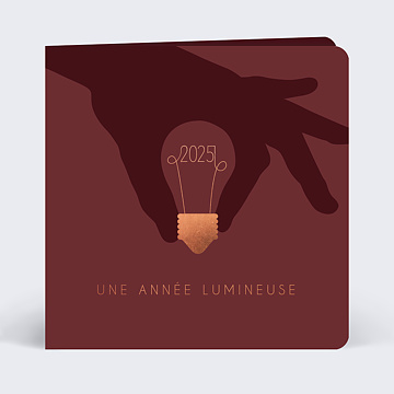 Carte de voeux virtuelle entreprise 2022 Année Brillante