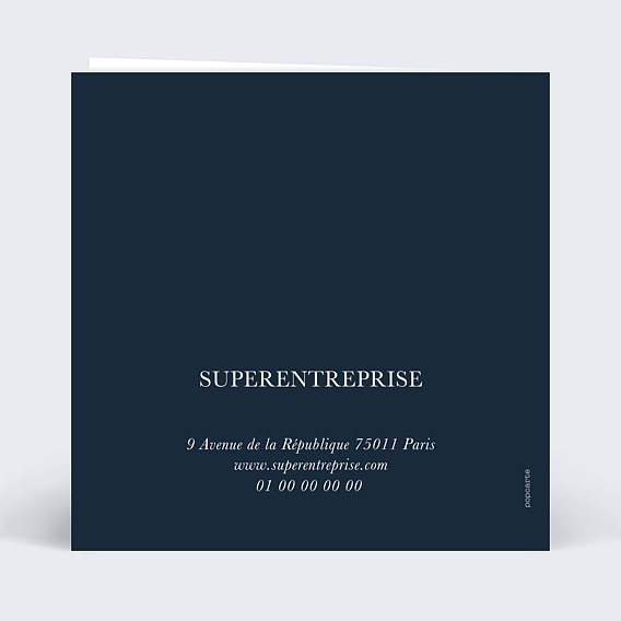 Carte de vœux entreprise Ambition Verso