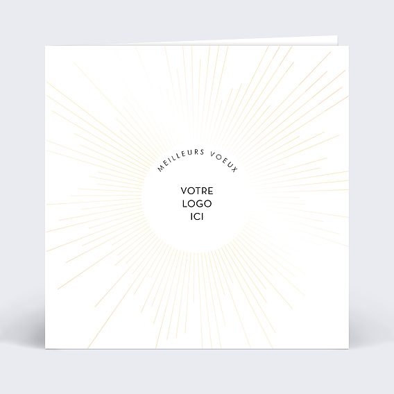 Carte de Voeux Entreprise Dorure Stellar