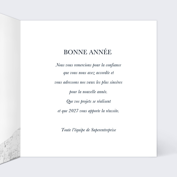 Carte de Voeux Entreprise Ambition