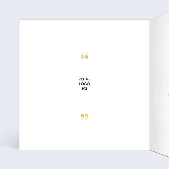 Carte de vœux entreprise Enthousiasme Intérieur Gauche