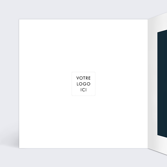 Carte de vœux entreprise Année Florissante Intérieur Gauche