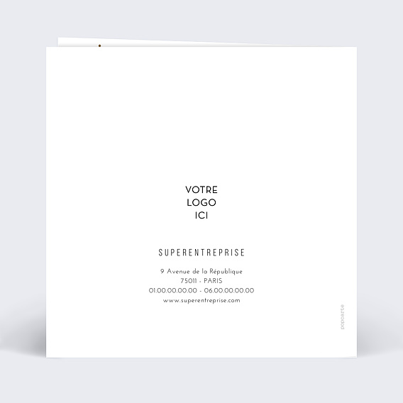 Carte de vœux entreprise Connexions Verso