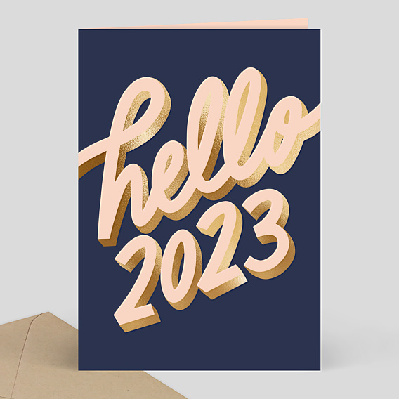 Carte de Voeux Entreprise Secours populaire x Amy Jones - Hello 2023