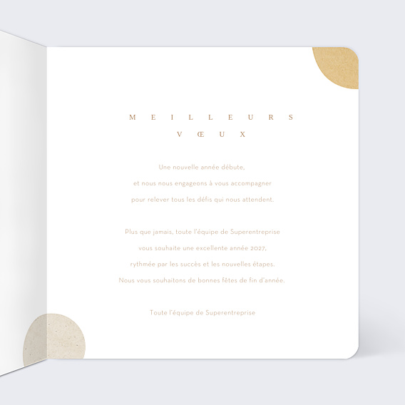 Carte de Voeux Entreprise Abstract