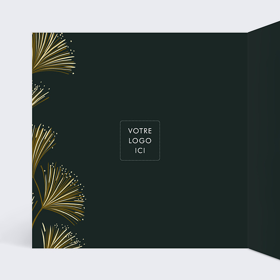 Carte de vœux entreprise Ombelle  Intérieur Gauche