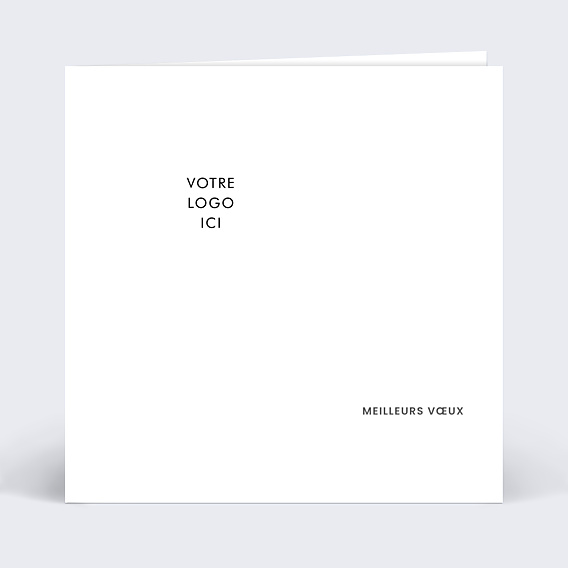 Carte de vœux entreprise Explosion Logo avec chocolat