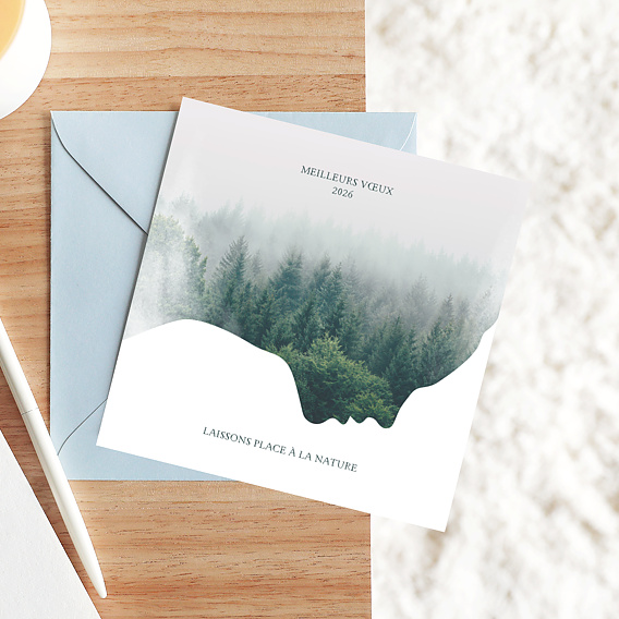 Carte de vœux entreprise Dame Nature Après 1