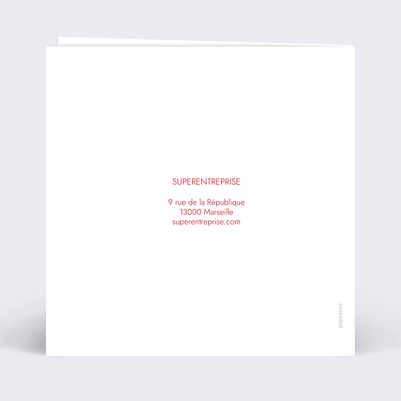 Carte de Voeux Entreprise Petite souris de Noël