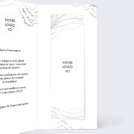 Carte de Voeux Entreprise Explosion organique foncée