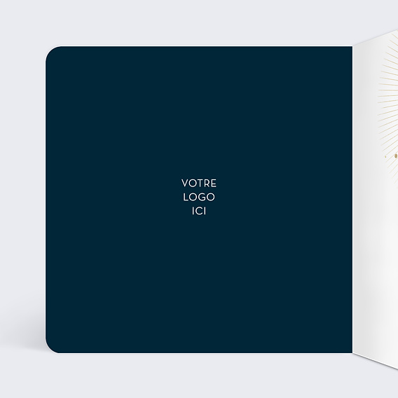 Carte de vœux entreprise Solaire Intérieur Gauche