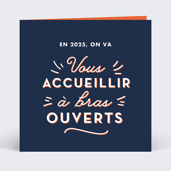 Carte de vœux entreprise À Bras Ouverts
